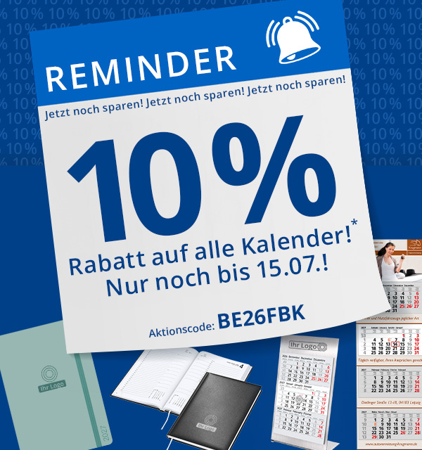  10% Rabatt auf alle Kalender