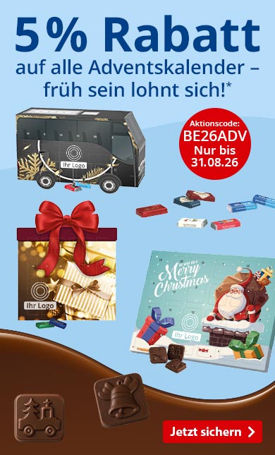 5% Rabatt auf alle Adventskalender bei BETTMER