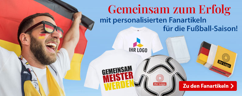 Fanartikel mit Logo bedrucken
