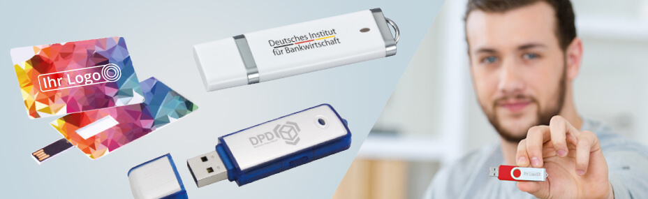 USB-Sticks mit Firmenlogo bedruckt bei BETTMER  - Erfolgreiche Werbeartikel