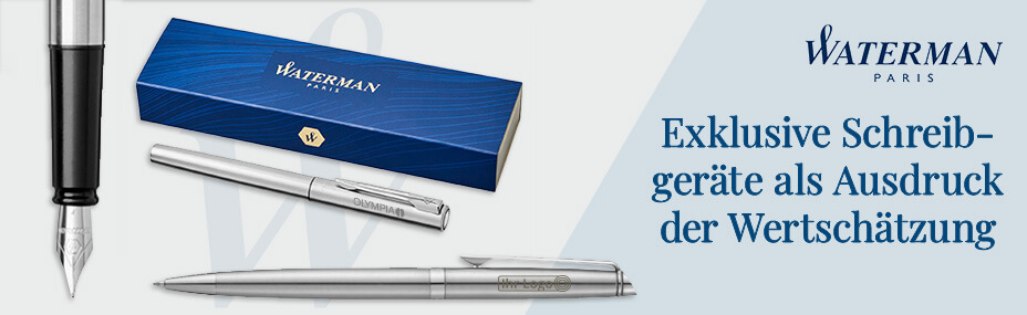 Schreibgeräte von WATERMAN mit Logo veredeln bei BETTMER – Erfolgreiche Werbeartikel