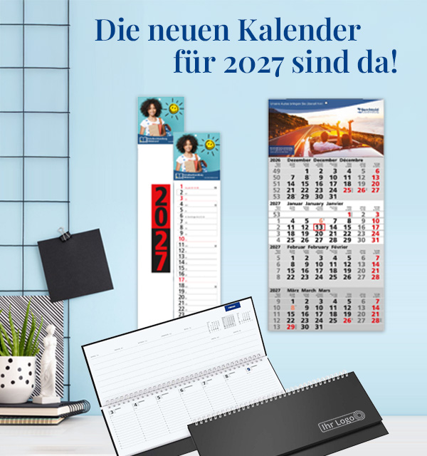  Die neuen Kalender für 2027 sind da! 