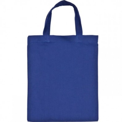 Mini-Baumwolltasche, Blau Mini-Baumwolltasche, Blau