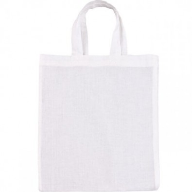 Mini-Baumwolltasche, Weiß Mini-Baumwolltasche, Weiß