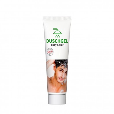 20 ml Tube. weiß - Duschgel "Body & Hair" - RealityPrint 20 ml Tube. weiß - Duschgel "Body & Hair" - RealityPrint