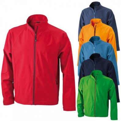 Original James & Nicholson Softshell-Funktionsjacke Rot | XXL
