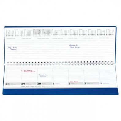 Querkalender Boss 2019 Blau Querkalender Boss 2019 Blau