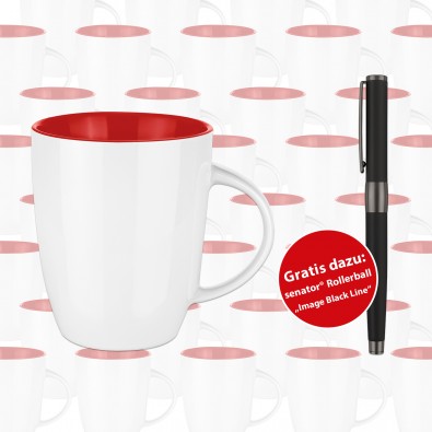 Werbeset SENATOR Tasse Elite, 108-teilig, weiß/rot Werbeset SENATOR Tasse Elite, 108-teilig, weiß/rot