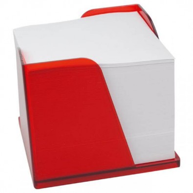 Zettelbox Pfiff - Notizquader, Rot-gefrostet Zettelbox Pfiff - Notizquader, Rot-gefrostet