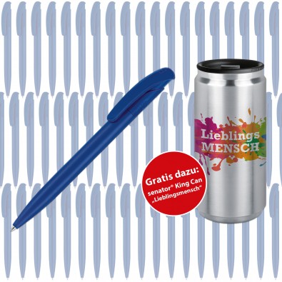 Werbeset SENATOR Kugelschreiber Nature Plus, 500-teilig, blau Werbeset SENATOR Kugelschreiber Nature Plus, 500-teilig, blau