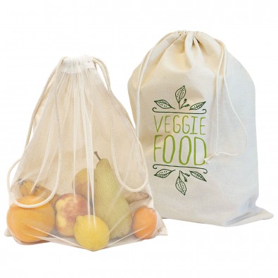 Baumwoll Veggie Bag "Colombo", klein, natur Baumwoll Veggie Bag "Colombo", klein, natur