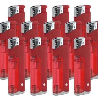Werbe-Set: 250 LED-Feuerzeuge, Rot/Matt Werbe-Set: 250 LED-Feuerzeuge, Rot/Matt