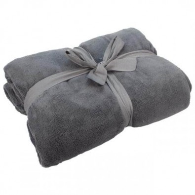 Microfleece-Kuscheldecke, Grau Microfleece-Kuscheldecke, Grau