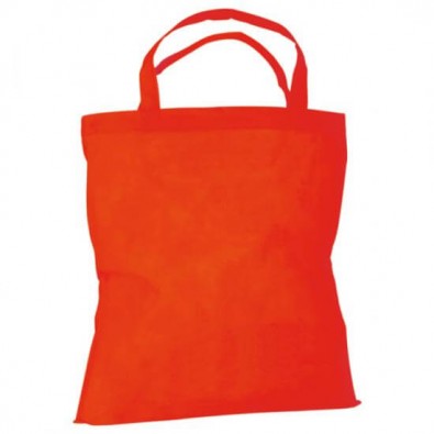 Vliestasche Textile mit kurzen Henkeln Rot