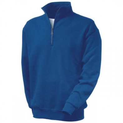 Original Fruit of the Loom® Zip-Neck-Sweat, Royal, M Original Fruit of the Loom® Zip-Neck-Sweat, Royal, M