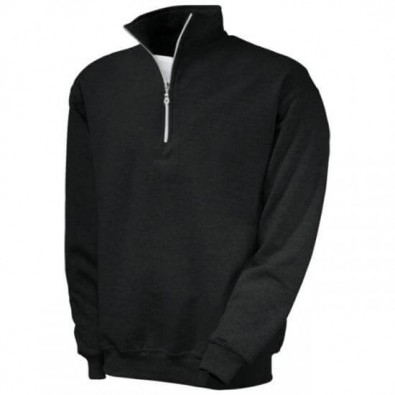 Original Fruit of the Loom® Zip-Neck-Sweat, Schwarz, M Original Fruit of the Loom® Zip-Neck-Sweat, Schwarz, M