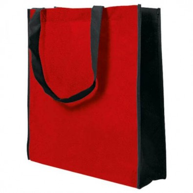 Joytex® Vliestasche Big Shopper, Rot/Schwarz Joytex® Vliestasche Big Shopper, Rot/Schwarz