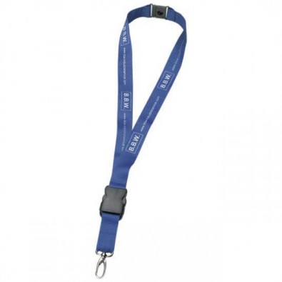 Schlüsselband, 25 mm, Blau Schlüsselband, 25 mm, Blau