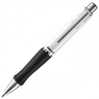 Pelikan Werbekugelschreiber Big size, brillant/weiß Pelikan Werbekugelschreiber Big size, brillant/weiß