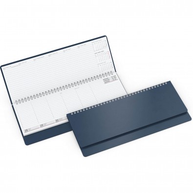Querkalender Ideal II 2019 Blau