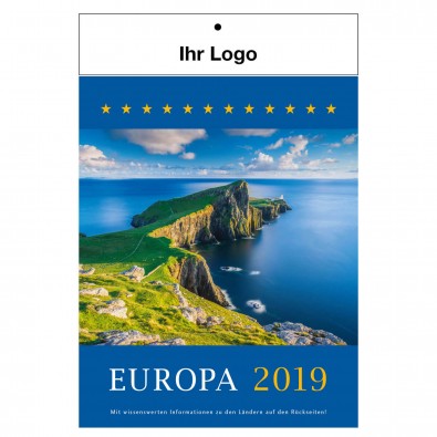 Bildwandkalender Europa 2019