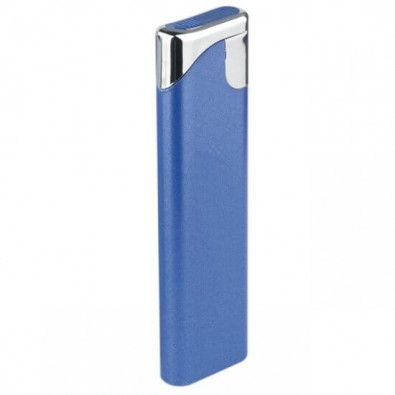 Piezo-Gasfeuerzeug Slim Blau/Metallic Piezo-Gasfeuerzeug Slim Blau/Metallic