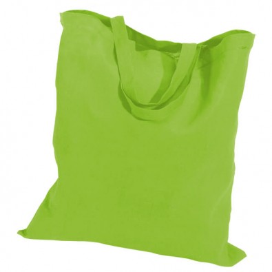 Baumwolltasche, kurze Henkel, Apfelgrün, 4-farbig bedruckbar Baumwolltasche, kurze Henkel, Apfelgrün, 4-farbig bedruckbar