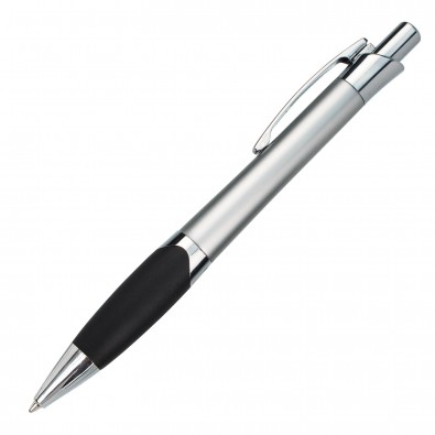 Metall-Kugelschreiber Lugano, Silber Metall-Kugelschreiber Lugano, Silber