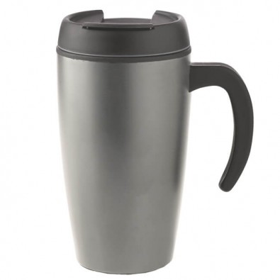 Edelstahl-Designbecher Jacob Anthrazit/Metallic