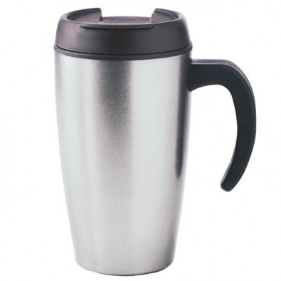 Edelstahl-Designbecher Jacob Silber