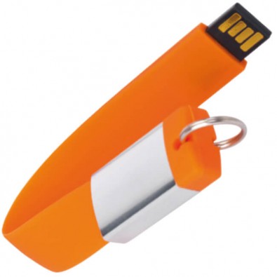 Design-Schlüsselanhänger mit USB-Stick, Orange, 8 GB Design-Schlüsselanhänger mit USB-Stick, Orange, 8 GB