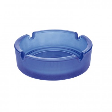 Glas-Aschenbecher Frosted/Blau Glas-Aschenbecher Frosted/Blau