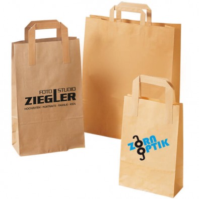 Papier-Tragetasche natur, Klein Papier-Tragetasche natur, Klein