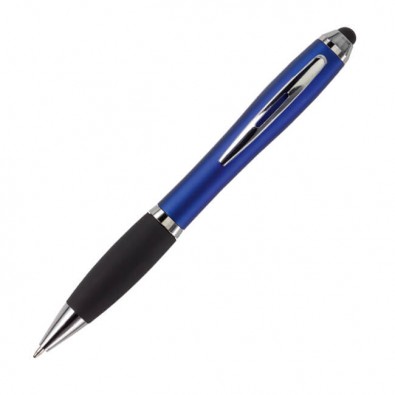 Touch-Pen Kugelschreiber Kuba, Blau/Metallic Touch-Pen Kugelschreiber Kuba, Blau/Metallic
