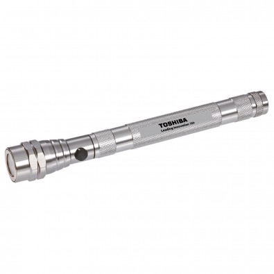 Teleskop-LED-Taschenlampe, Silber Teleskop-LED-Taschenlampe, Silber