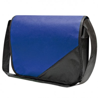 Vlies-Umhängetasche Nubby Blau/Schwarz Vlies-Umhängetasche Nubby Blau/Schwarz