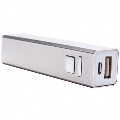 Metall-Ladegerät Powerbank, Silber Metall-Ladegerät Powerbank, Silber