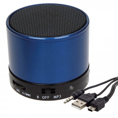 Bluetooth-/MP3-Lautsprecher Soundbox, Blau Bluetooth-/MP3-Lautsprecher Soundbox, Blau