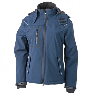 Original James & Nicholson Softshell-Jacke für Damen navy | S