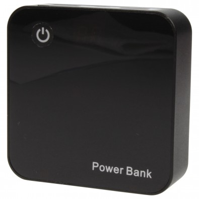 Powerbank Quader 6.600 mAh Schwarz