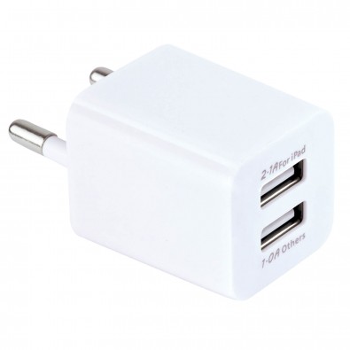USB-Dual-Charger Weiß USB-Dual-Charger Weiß