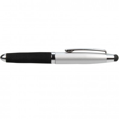 Touch-Metallkugelschreiber Soft Grip, Silber Touch-Metallkugelschreiber Soft Grip, Silber
