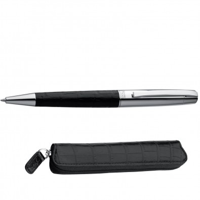 Mark Twain Edler Metall-Kugelschreiber im Etui Everglades Schwarz