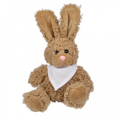 Plüsch-Hase Hoppel, braun Weißes Halstuch