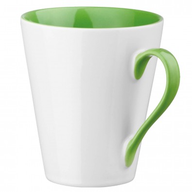Keramiktasse Maja, Weiß/Grün Keramiktasse Maja, Weiß/Grün