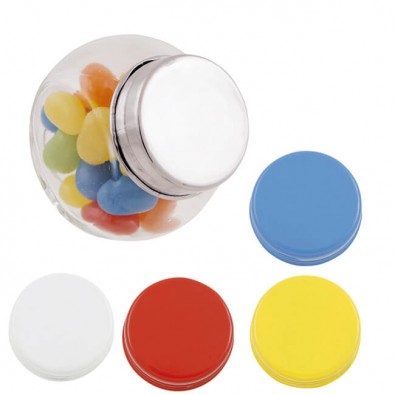 Mini-Bonbonglas mit Jelly Beans Blau Mini-Bonbonglas mit Jelly Beans Blau