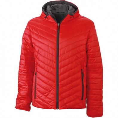 Original James Nicholson Herren Lightweight-Wendejacke, Red/Carbon, M Original James Nicholson Herren Lightweight-Wendejacke, Red/Carbon, M