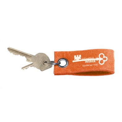 Filz-Schlüsselanhänger, Orange Filz-Schlüsselanhänger, Orange