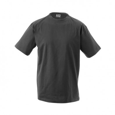 Original James & Nicholson Rundhals T-Shirt für Herren Grafit | M