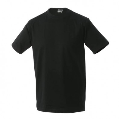 Original James & Nicholson Rundhals T-Shirt für Herren Schwarz | M